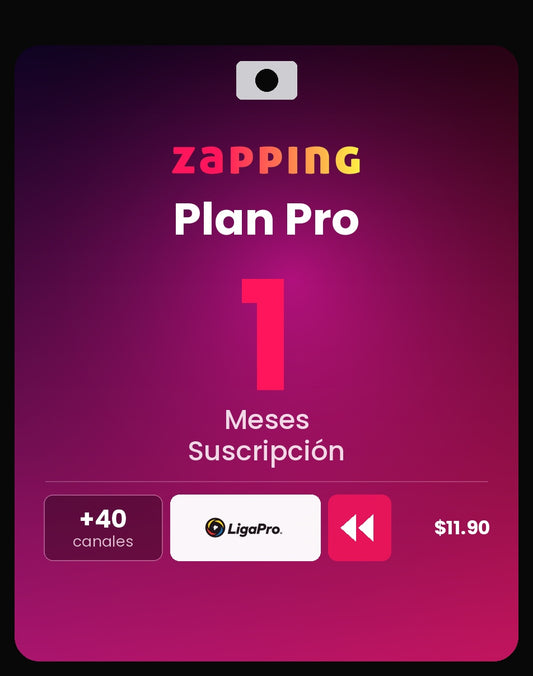 Zapping Plan Pro — 1 Mes