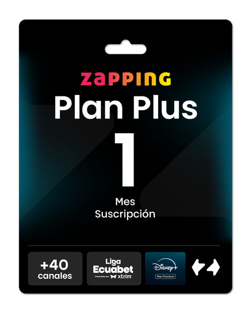 Giftcard Zapping - 1 Mes Plan Plus
