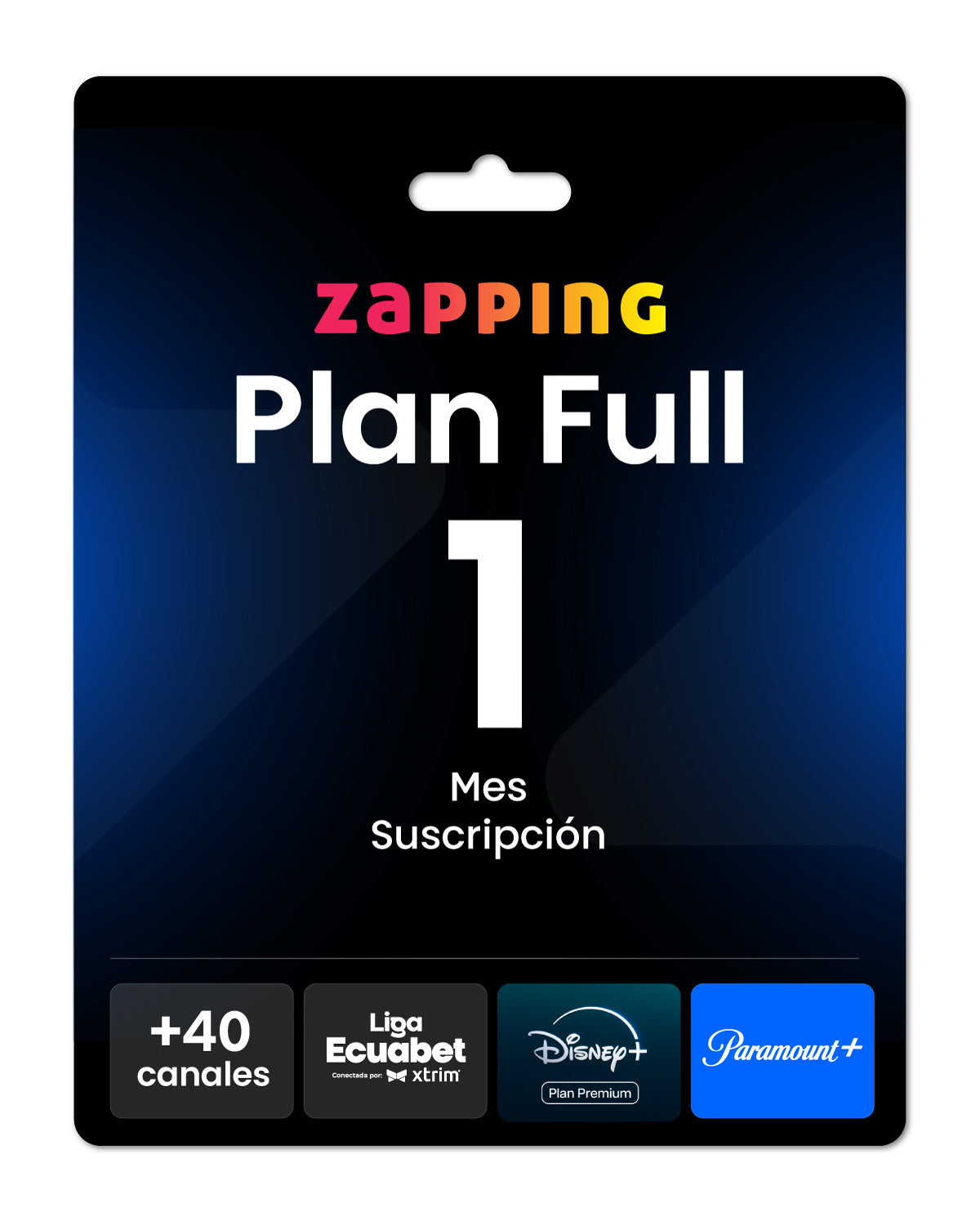 Giftcard Zapping - 1 Mes Plan Full