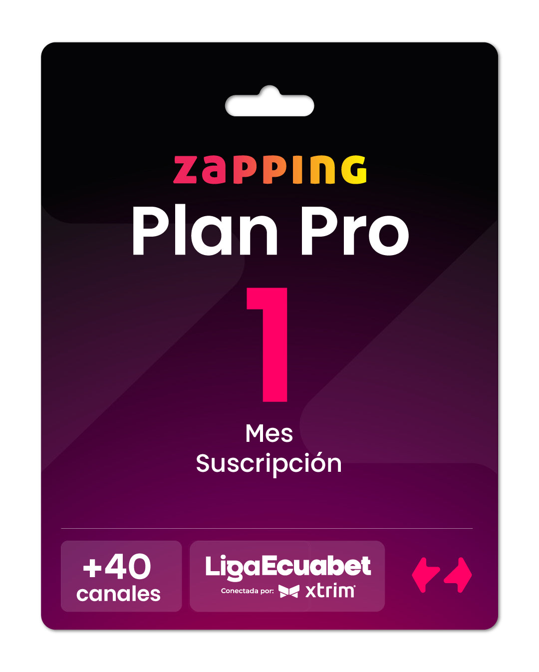 Giftcard Zapping - 1 Mes Plan Pro
